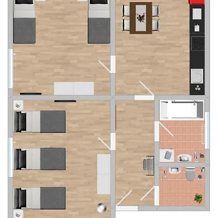 Apartment Sad100 - Gemuetliche Monteurwohnungen In Schwandorf in Bayern